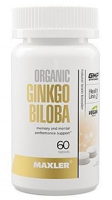 Maxler Ginkgo Biloba Organic, 60 таб