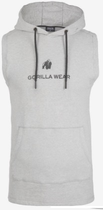 Gorilla Wear GW-90821/HG Безрукавка с капюшоном "Lincoln", серая