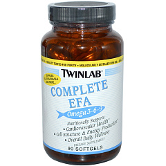 Twinlab Complete EFA Omega 3-6-9, 90 капс