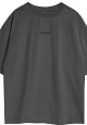 Kultlab Мужская футболка Oversize Merch, тёмный графит - чёрный