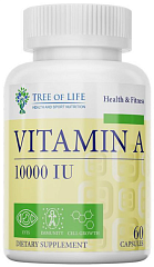 Tree of Life Vitamin A 10 000 IU, 60 капс