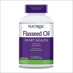 Natrol Flax Seed Oil 1000 мг, 200 капс