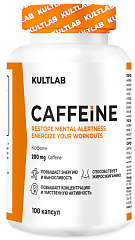 Kultlab Caffeine 200 мг, 100 капс