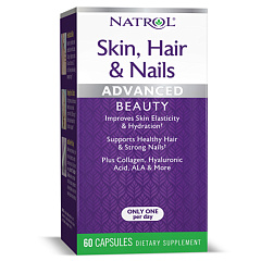 Natrol Skin Hair Nails, 60 капс