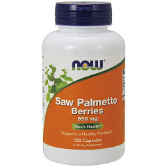 NOW Saw Palmetto 550 mg, 100 капс