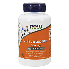 NOW L-Tryptophan 500 mg, 60 капс
