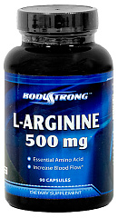 Body Strong L-Arginine 500 mg, 90 капс