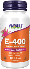 NOW Vitamin E-400 DA, 100 капc
