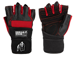 Gorilla Wear GW-99144/BK-RD Перчатки "Dallas", чёрный-красный