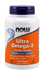 NOW Ultra Omega-3, 90 капс