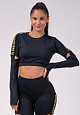 Nebbia 821 Honey Bunny crop top, черный