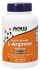NOW Arginine 1000 mg, 120 таб