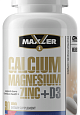 Maxler Calcium Zinc Magnesium + D3, 90 таб