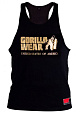 Gorilla Wear GW-90104/BK-GOLD Майка "Classic", чёрная - золотая