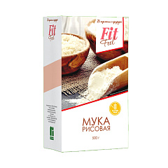 Fit Feel Мука Рисовая, 500 гр