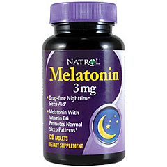 Natrol Melatonin 3 мг, 60 таб