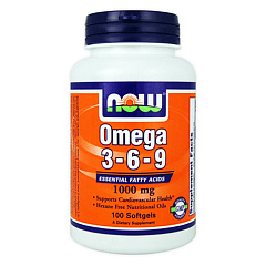 NOW Omega 3-6-9 1000 mg, 100 капс