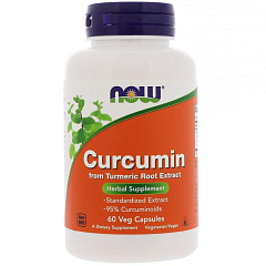 NOW Curcumin Extract 95%, 120 капс