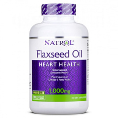 Natrol Flax Seed Oil 1000 мг, 200 капс