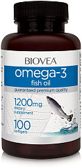 Biovea Omega-3 Fish Oil 1200 мг, 100 капс