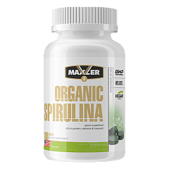 Maxler Organic Spirulina 500 мг, 180 таб