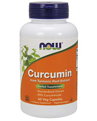 NOW Curcumin Extract 95%, 60 капс