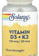 Solaray Vitamin D-3 & K-2, 60 капс