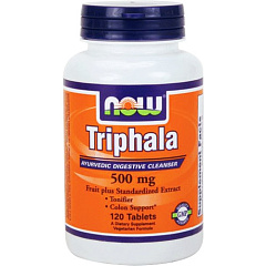 NOW Triphala 500 mg, 120 таб